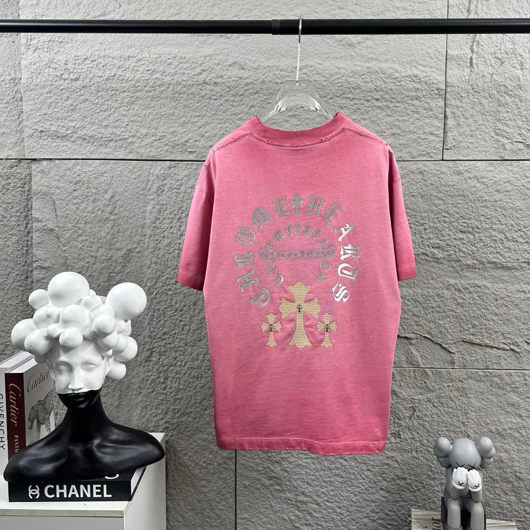 Chrome Hearts Distressed Washed Cotton T-Shirt D15019707
