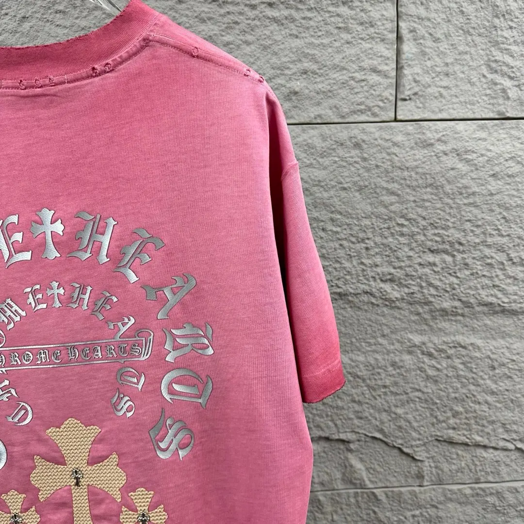 Chrome Hearts Distressed Washed Cotton T-Shirt D15019707 — view 5