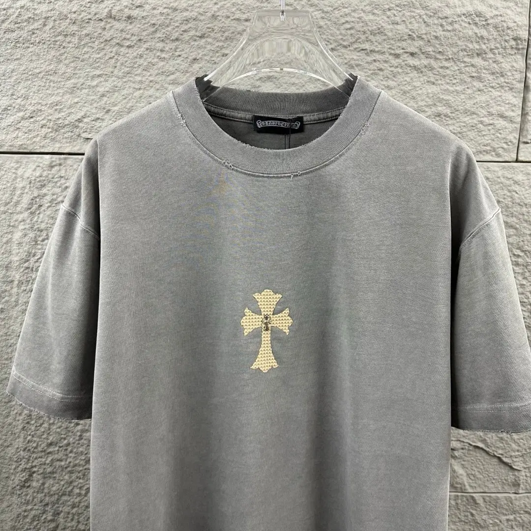 Chrome Hearts Distressed Logo Cotton T-Shirt D15019705 — view 3