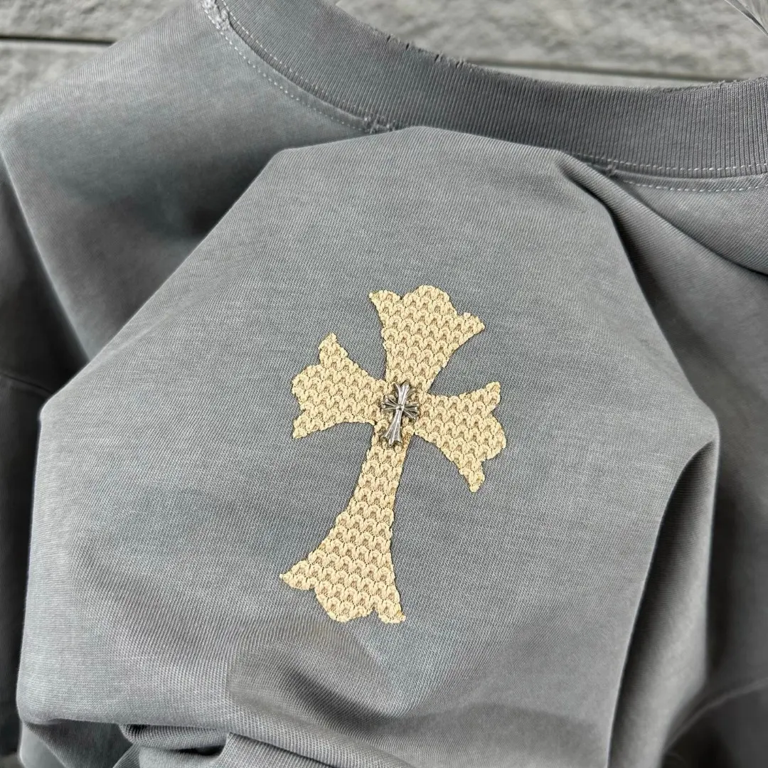 Chrome Hearts Distressed Logo Cotton T-Shirt D15019705 — view 4