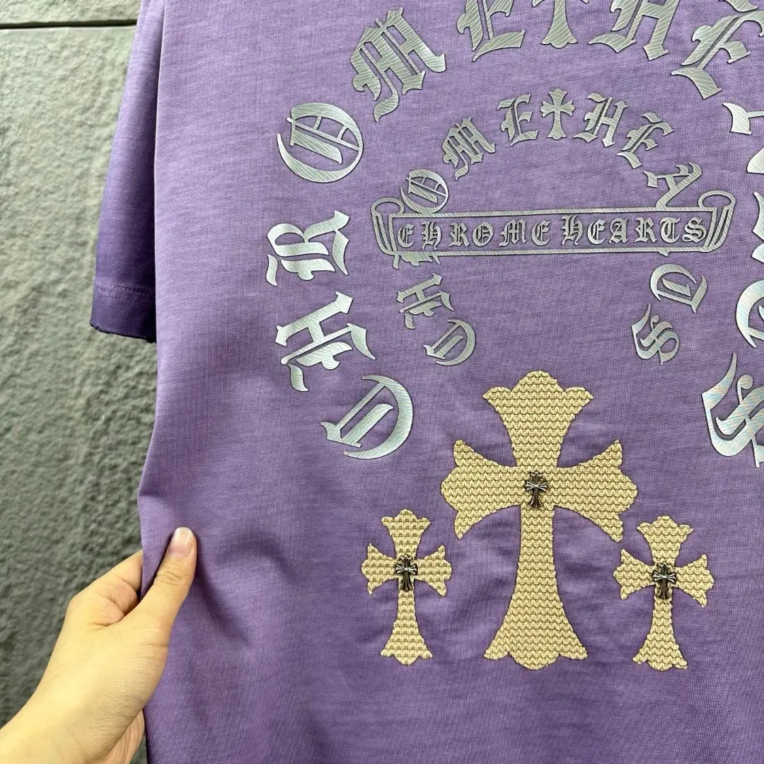 Chrome Hearts Distressed Washed Cotton T-Shirt D15019706 — view 5