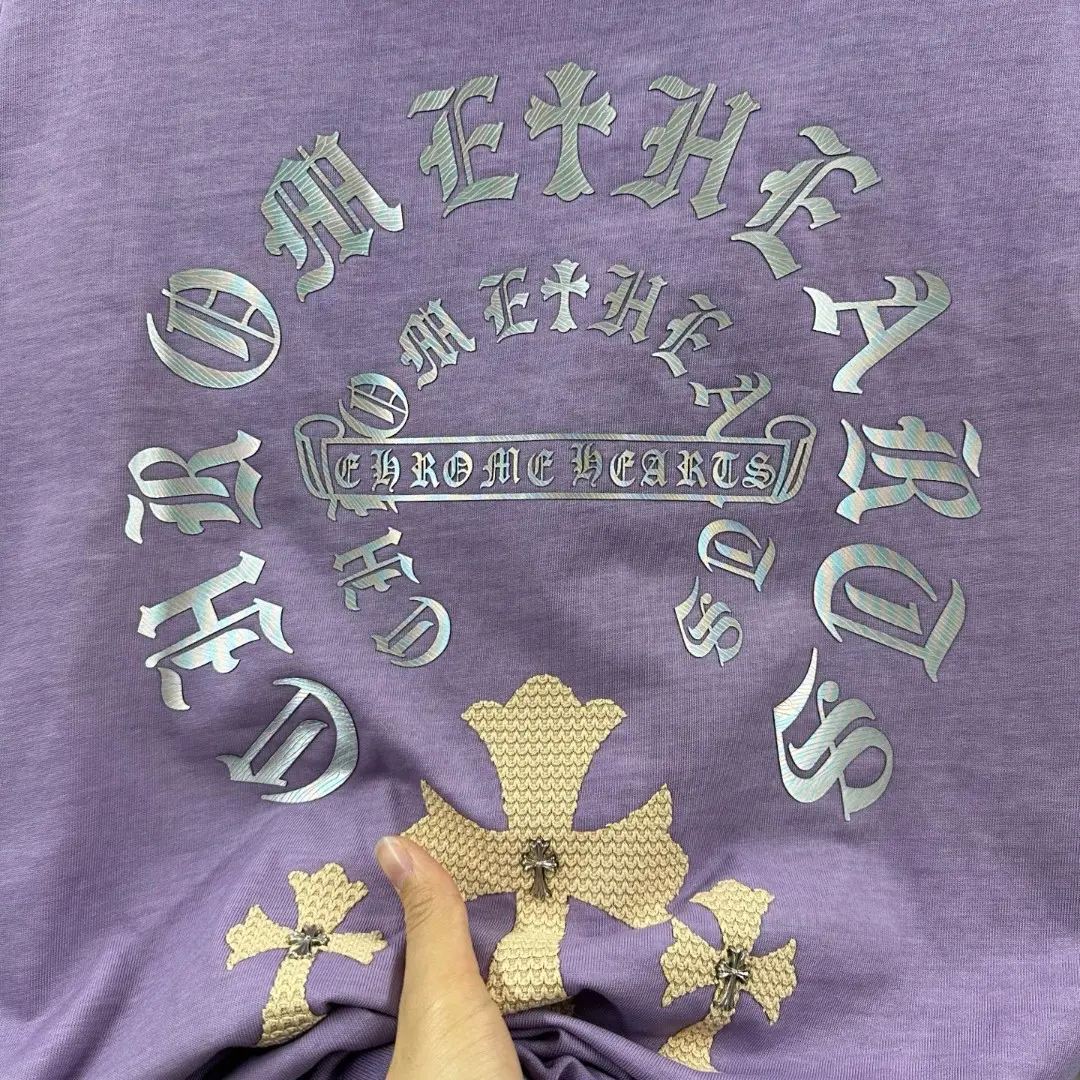 Chrome Hearts Distressed Washed Cotton T-Shirt D15019706 — view 8