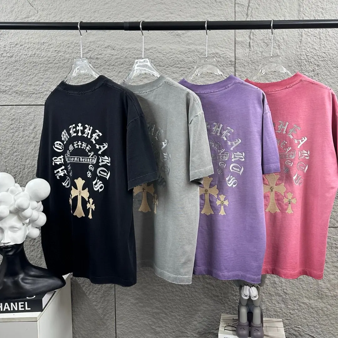 Chrome Hearts Distressed Cross Patch T-Shirt D15019704 — view 9
