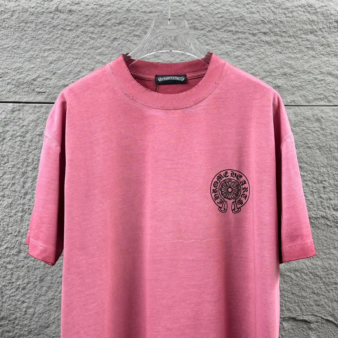 Chrome Hearts Distressed Flocked Logo T-Shirt D15019717 — view 7
