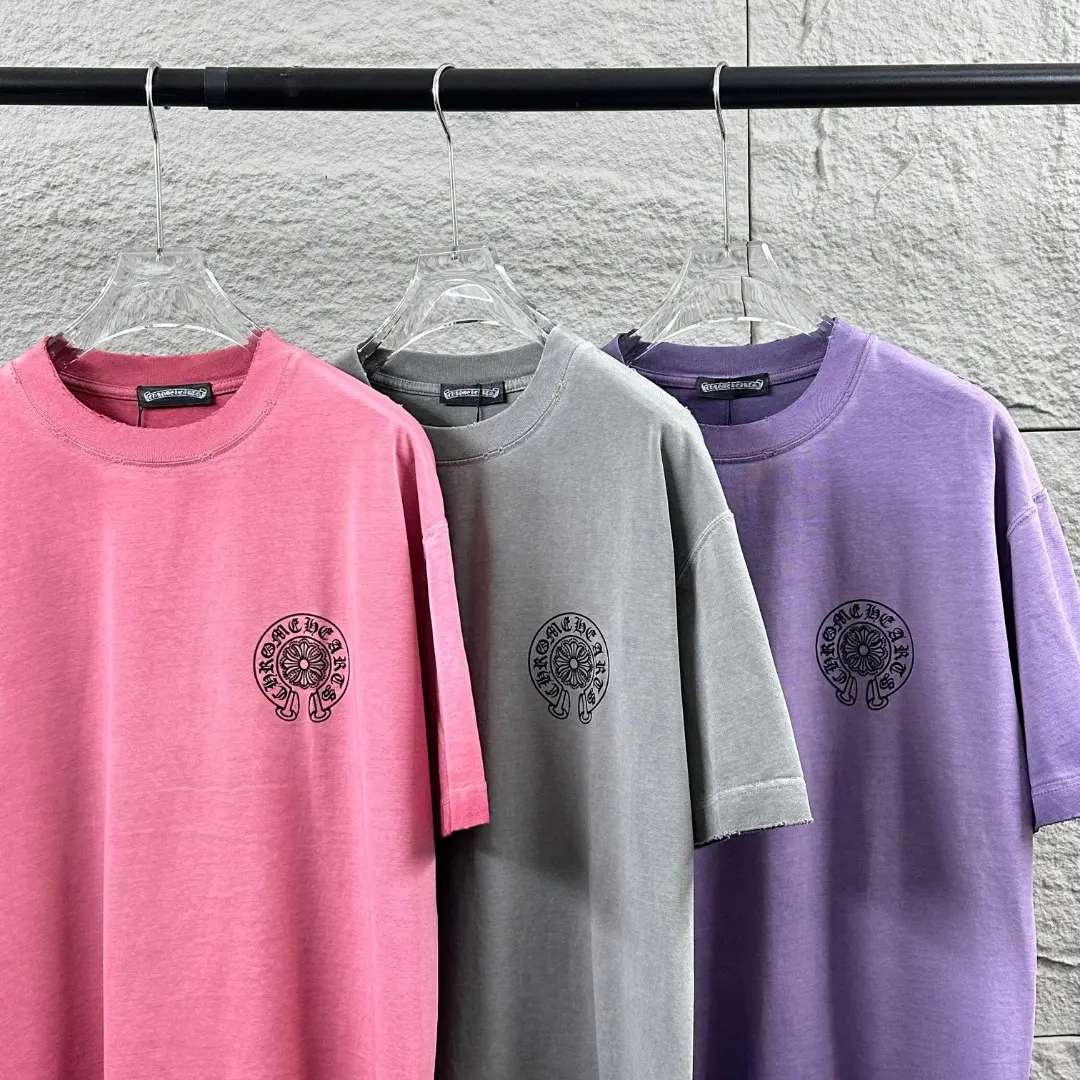 Chrome Hearts Distressed Flocked Logo T-Shirt D15019717 — view 9