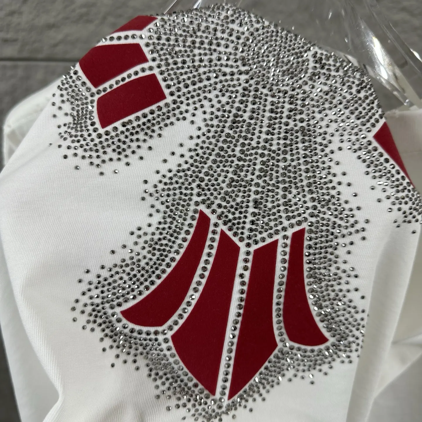 Chrome Hearts Distressed Rhinestone Cross T-Shirt D15019726 — view 6