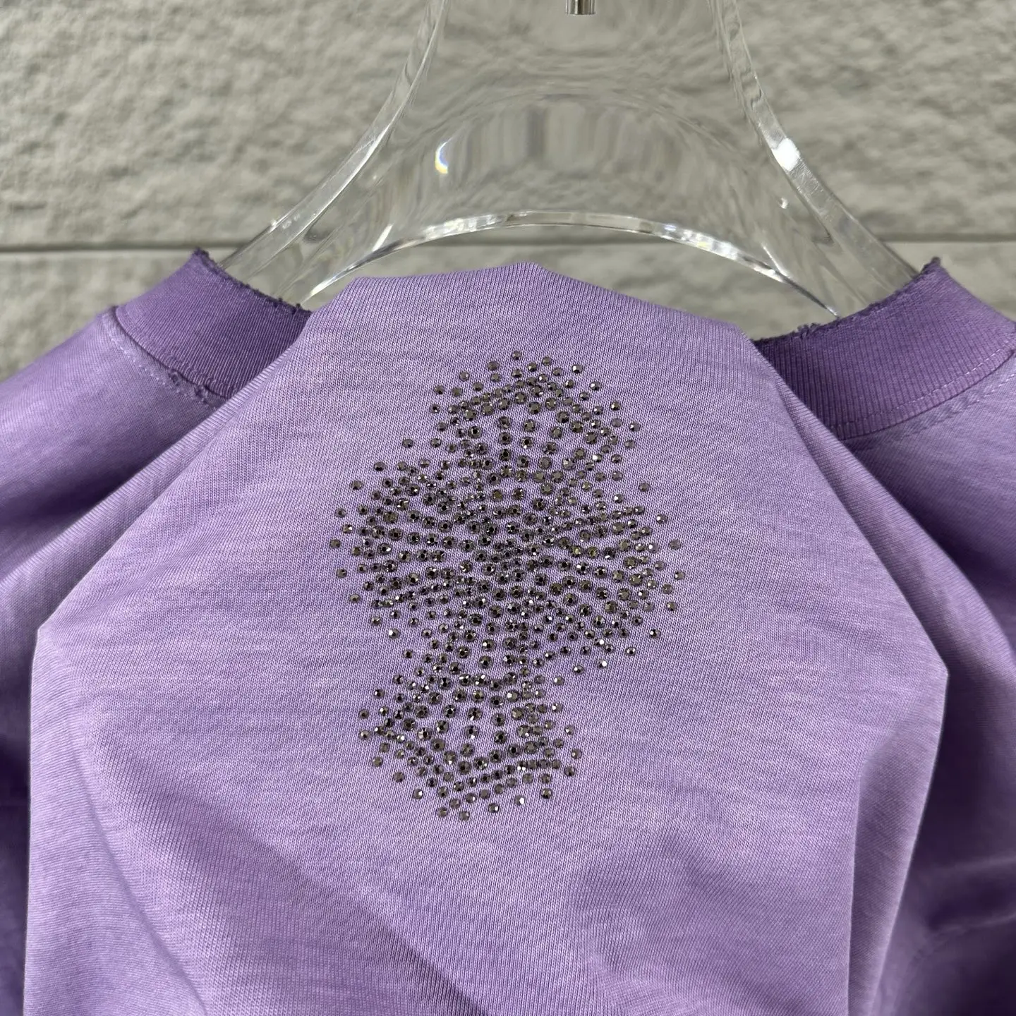 Chrome Hearts Distressed Rhinestone Cross T-Shirt D15019728 — view 8