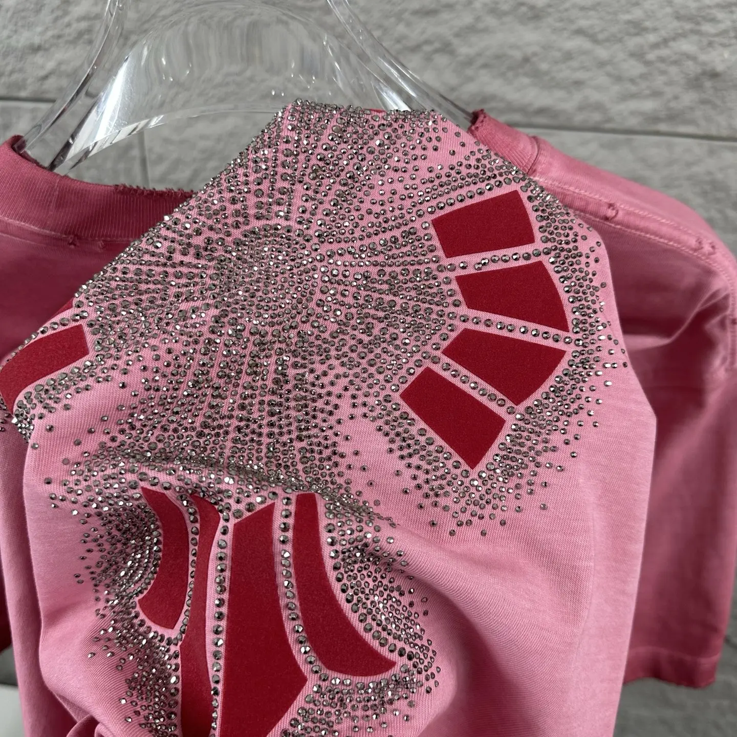 Chrome Hearts Rhinestone Cross Distressed T-Shirt D15019729 — view 7