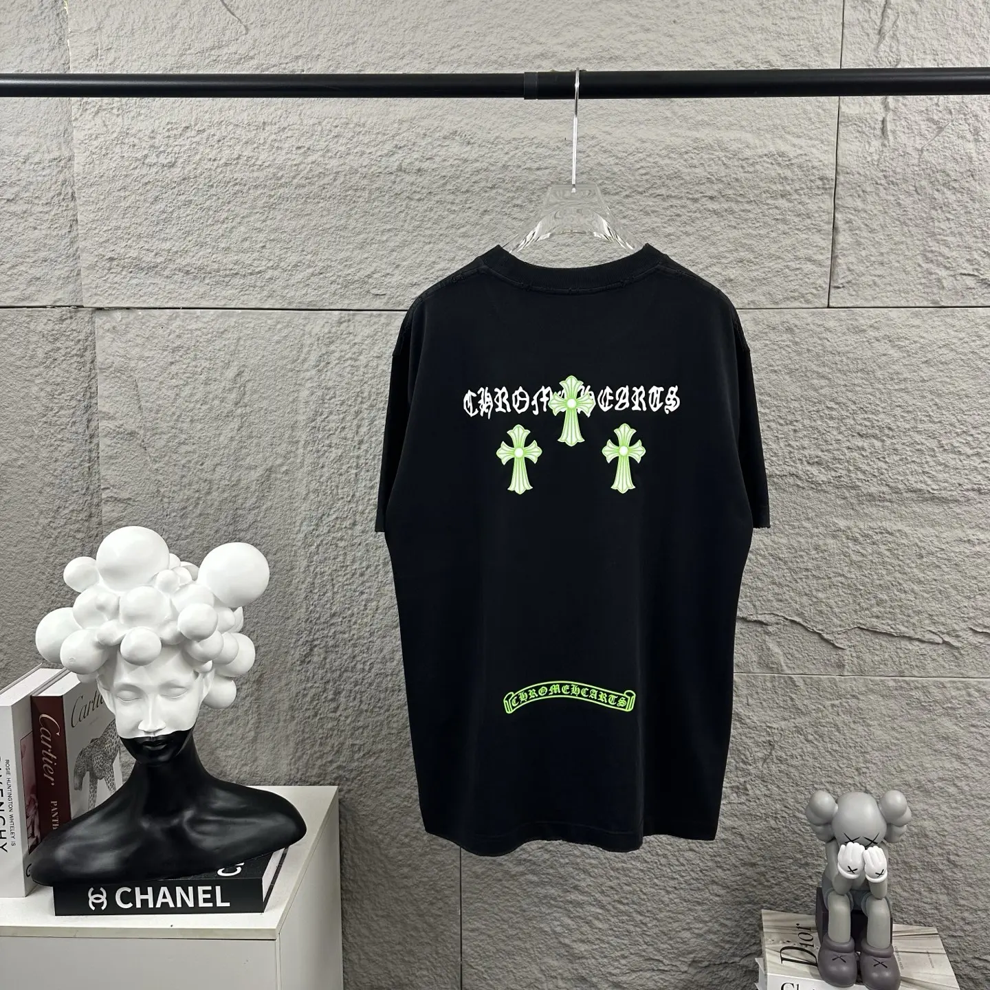 Distressed Logo-Print Cotton T-Shirt D15019739