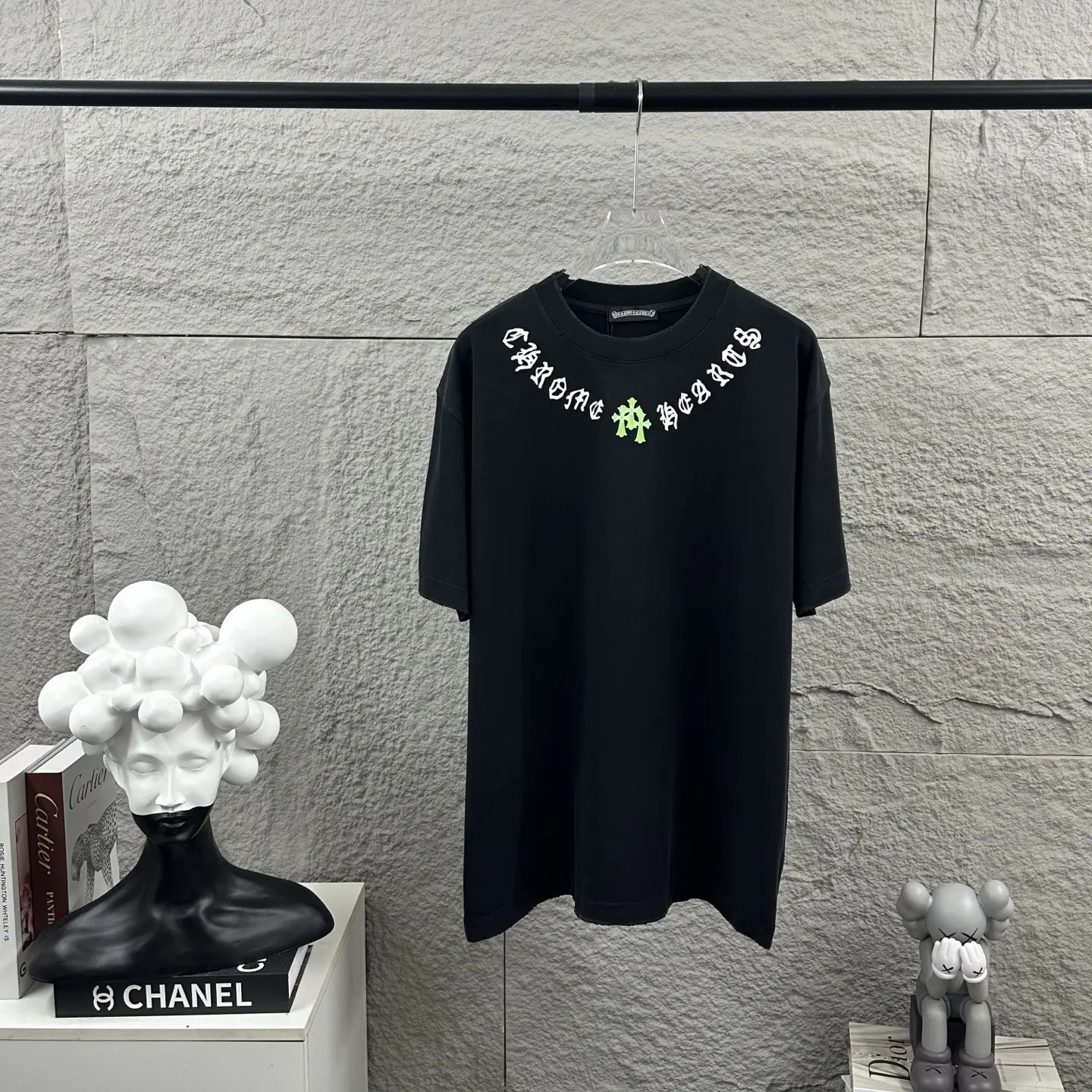 Distressed Logo-Print Cotton T-Shirt D15019739 — view 2