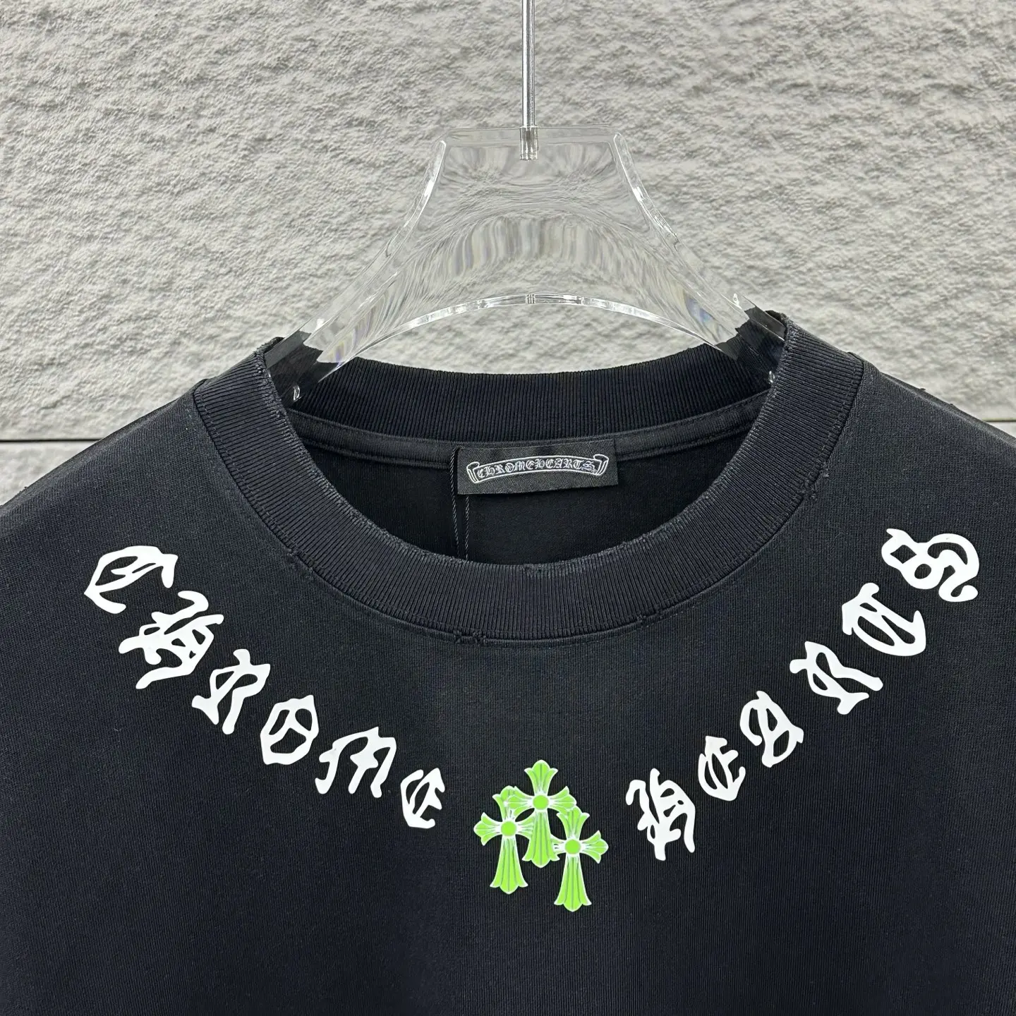 Distressed Logo-Print Cotton T-Shirt D15019739 — view 4
