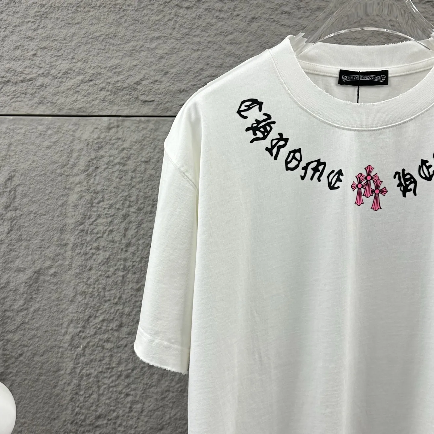 Distressed Logo Print Cotton T-Shirt D15019738 — view 3