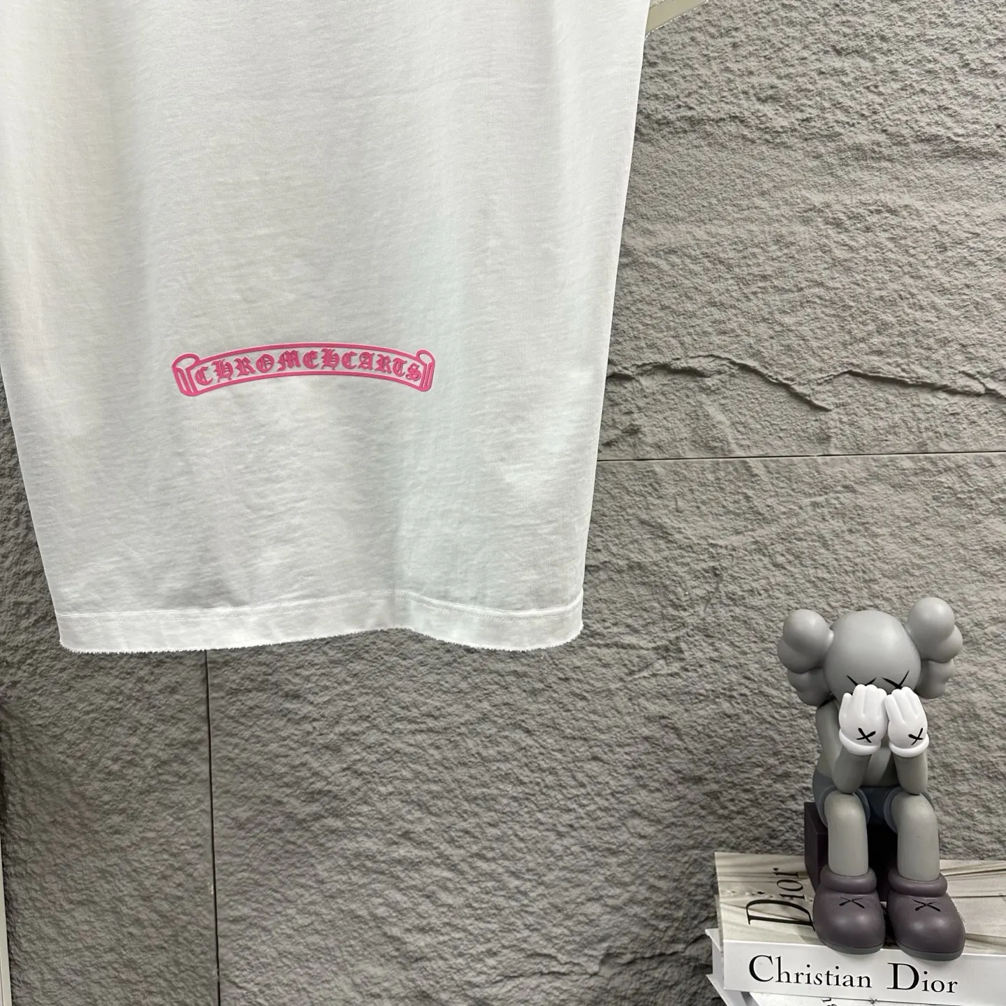 Distressed Logo Print Cotton T-Shirt D15019738 — view 5