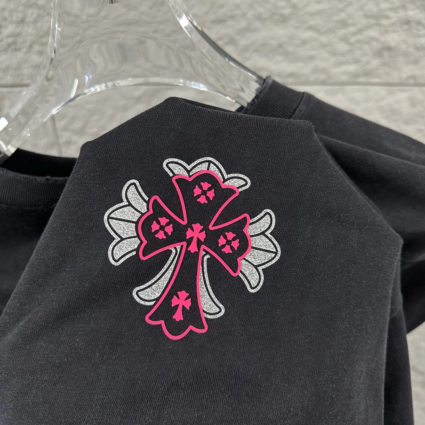 Chrome Hearts Rhinestone Cross Graphic T-Shirt D15019719 — view 5
