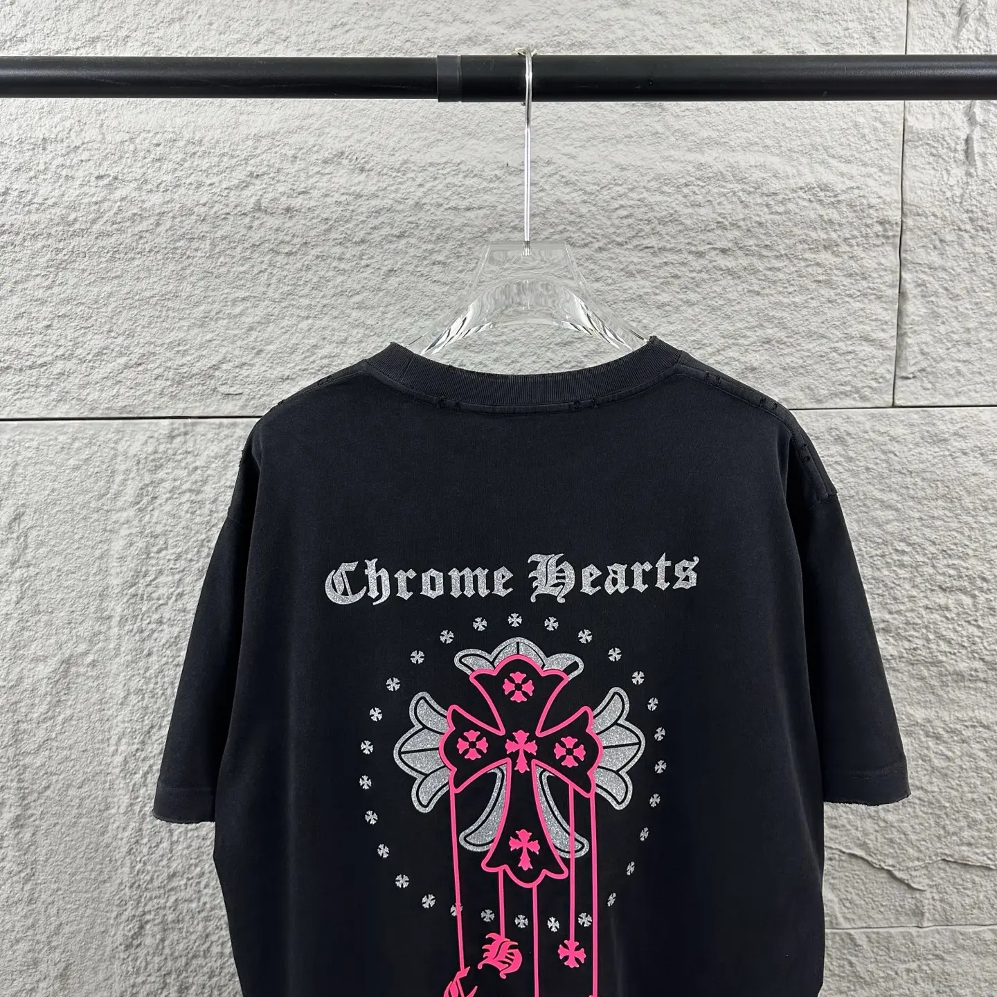 Chrome Hearts Rhinestone Cross Graphic T-Shirt D15019719 — view 10