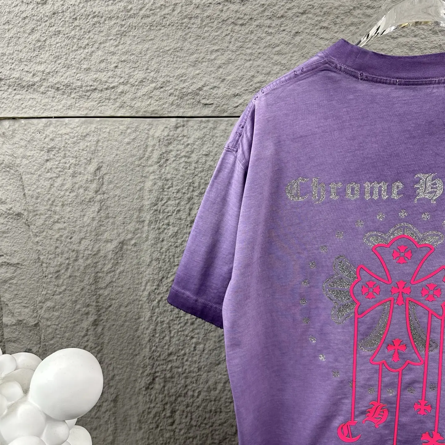 Chrome Hearts Rhinestone Distressed Cotton T-Shirt D15019721 — view 2