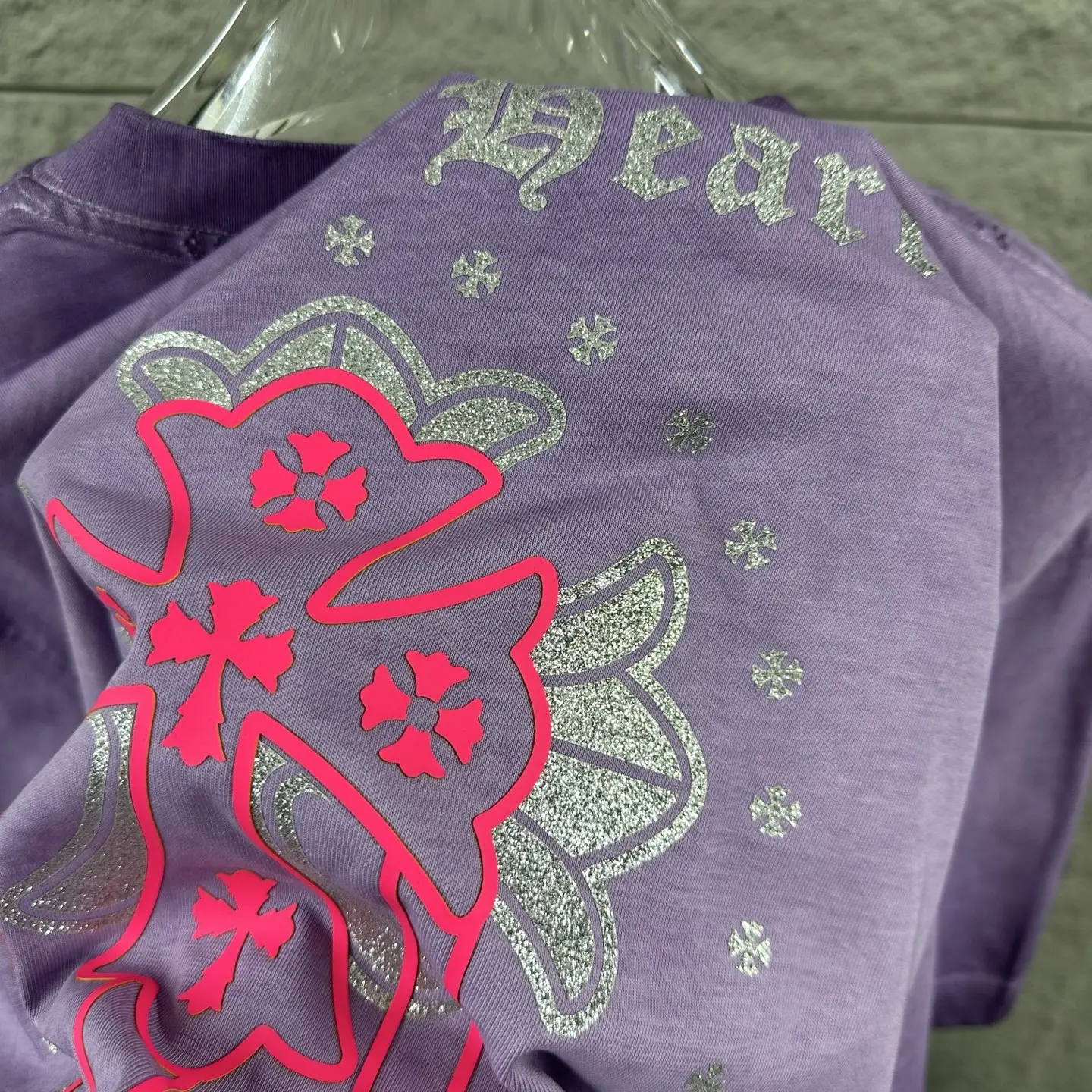 Chrome Hearts Rhinestone Distressed Cotton T-Shirt D15019721 — view 3