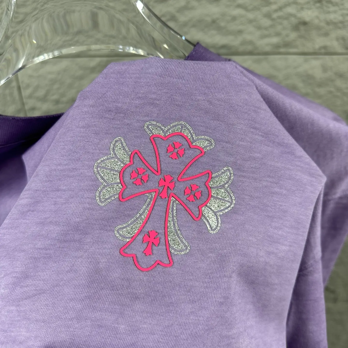 Chrome Hearts Rhinestone Distressed Cotton T-Shirt D15019721 — view 7