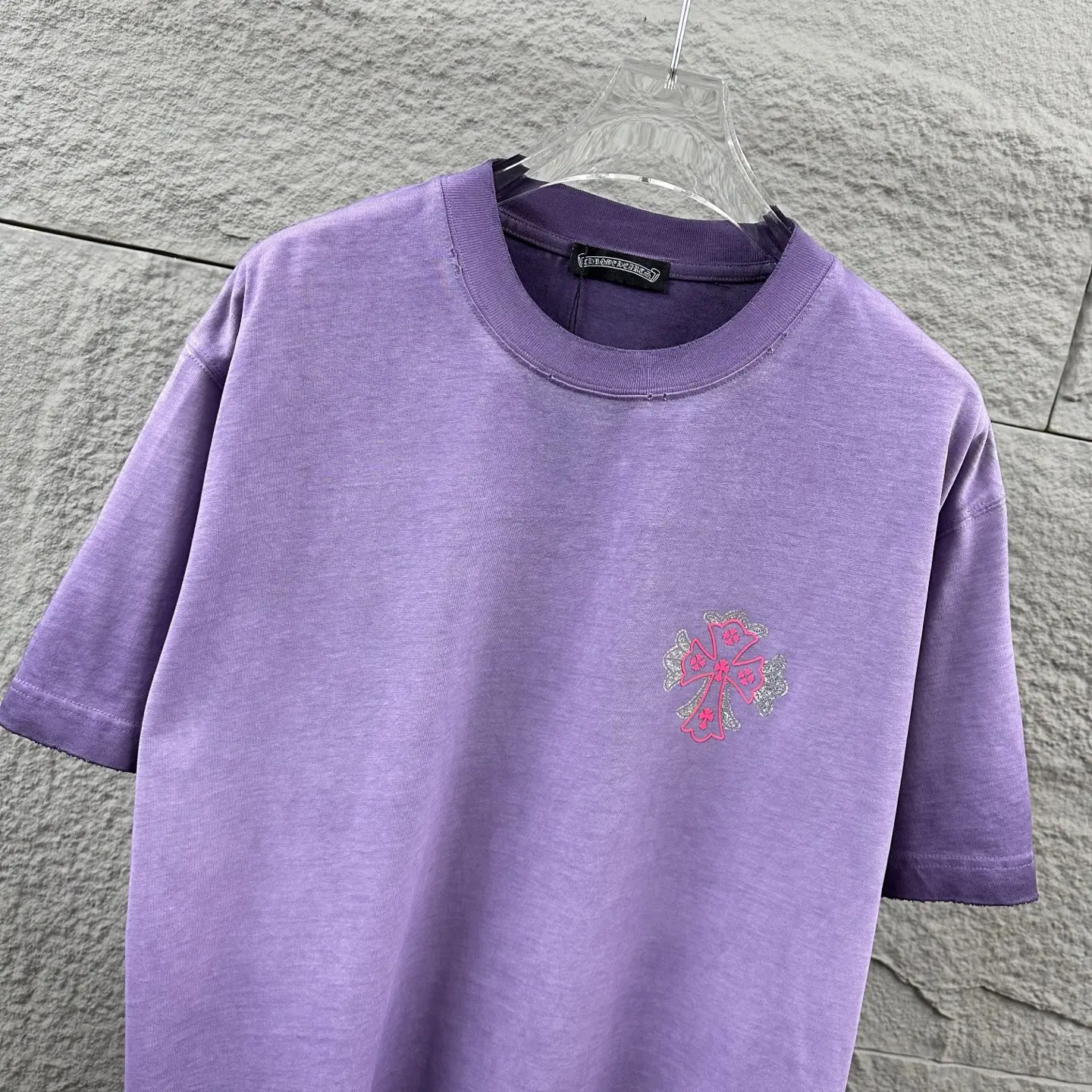 Chrome Hearts Rhinestone Distressed Cotton T-Shirt D15019721 — view 10