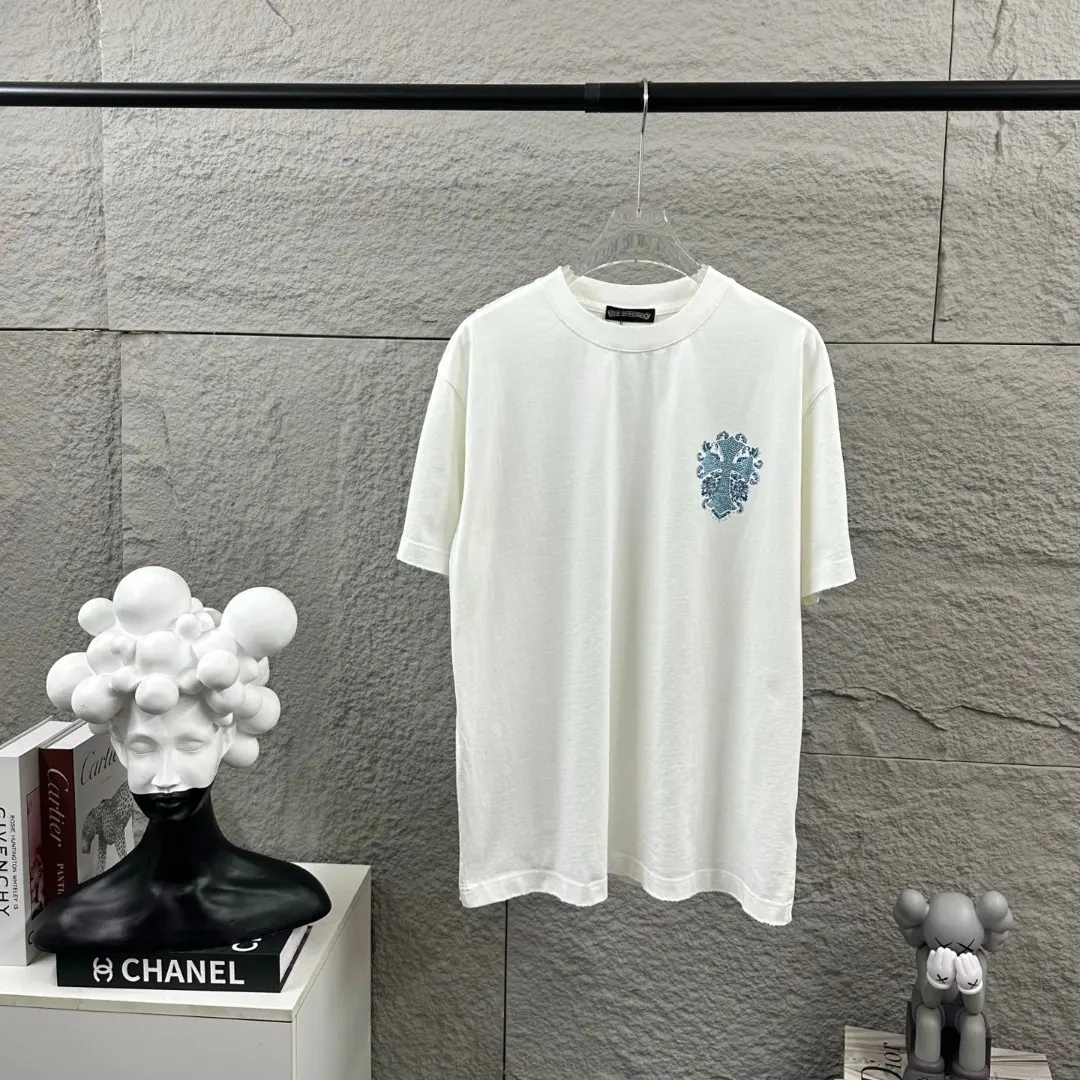 Chrome Hearts Rhinestone Cross Distressed T-Shirt D15019640 — view 2