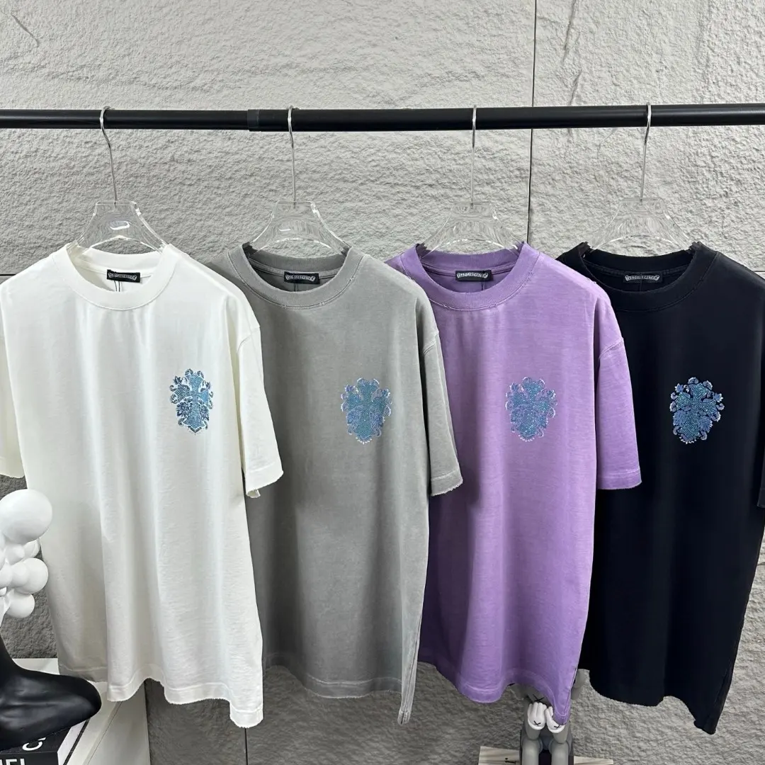 Chrome Hearts Rhinestone Cross Distressed T-Shirt D15019640 — view 11