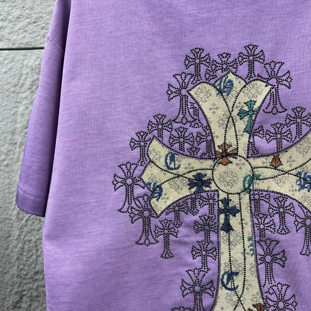 Chrome Hearts Embellished Washed Cotton T-Shirt D15019681 — view 8