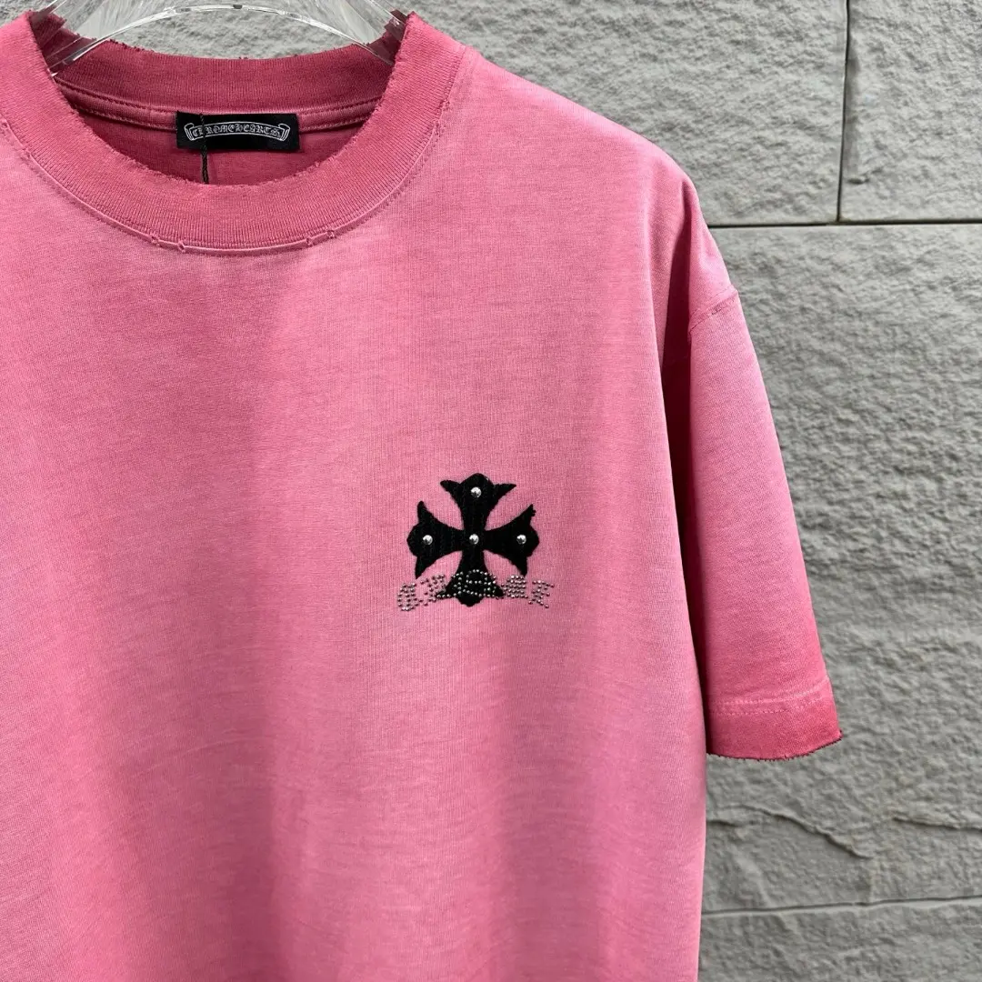 Washed Cotton Rhinestone Horseshoe T-Shirt D15019650 — view 3