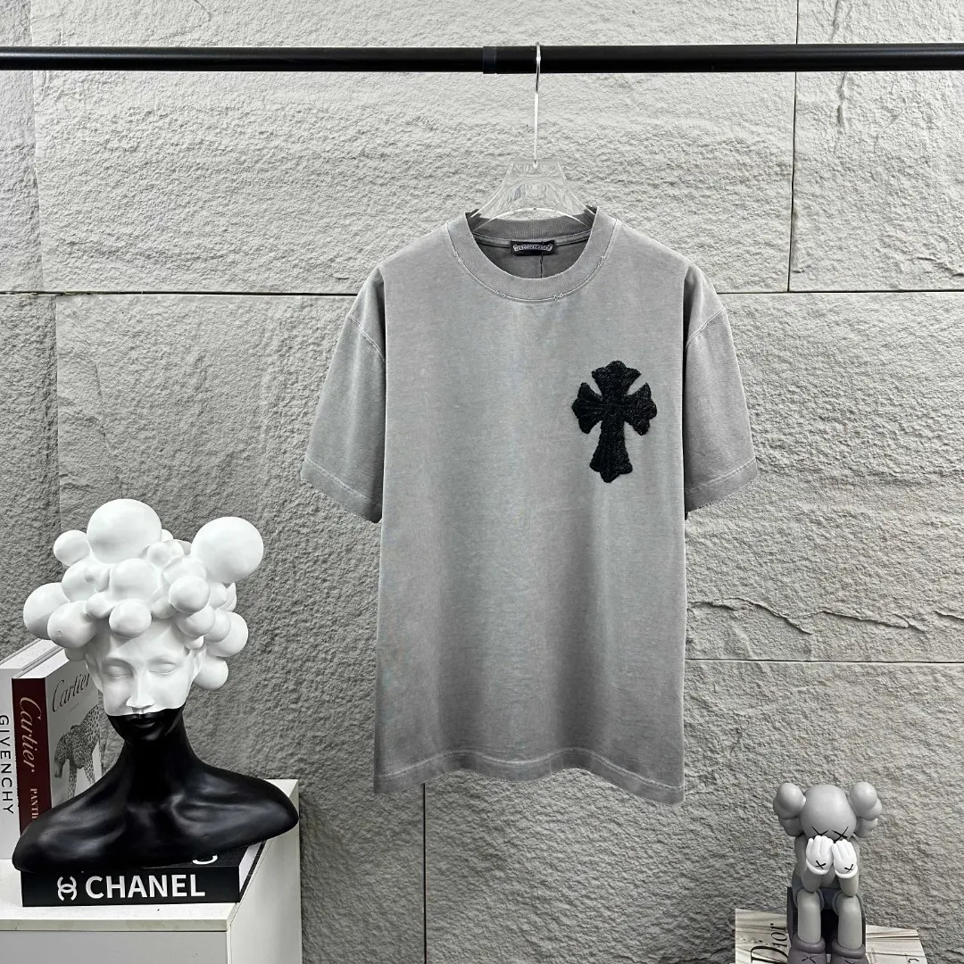 Chrome Hearts Appliqué Washed Cotton T-Shirt D15019709