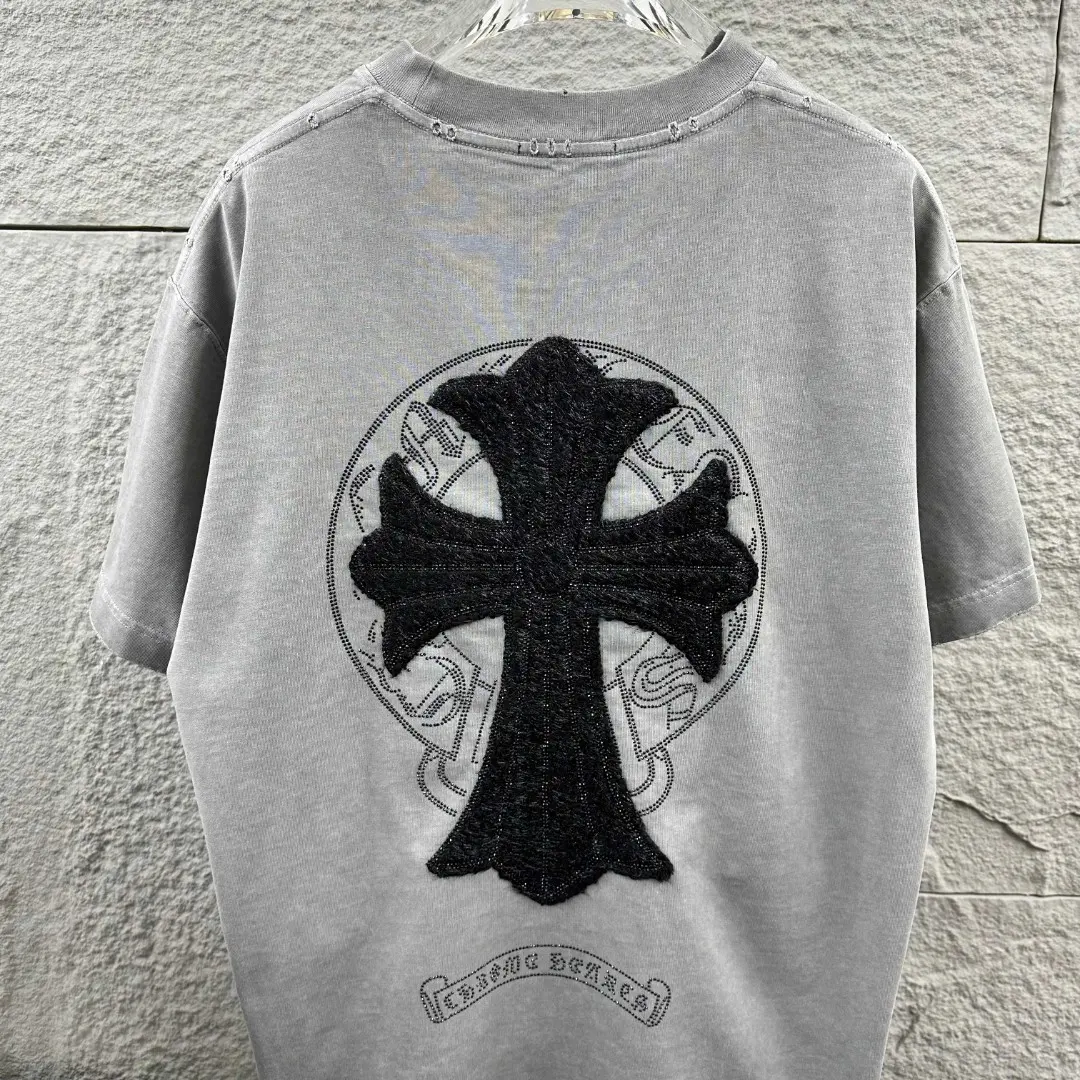 Chrome Hearts Appliqué Washed Cotton T-Shirt D15019709 — view 8