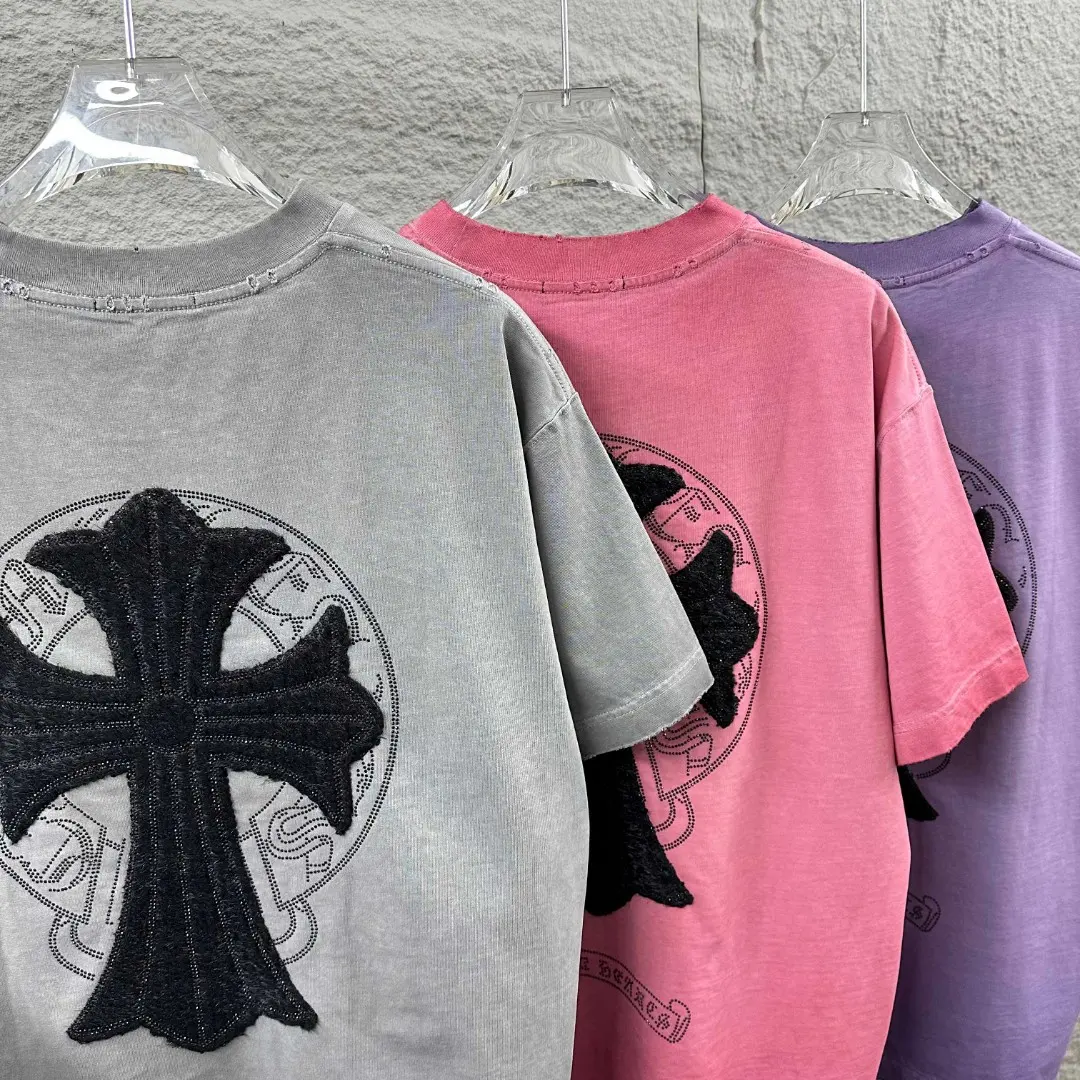 Chrome Hearts Appliqué Washed Cotton T-Shirt D15019709 — view 9