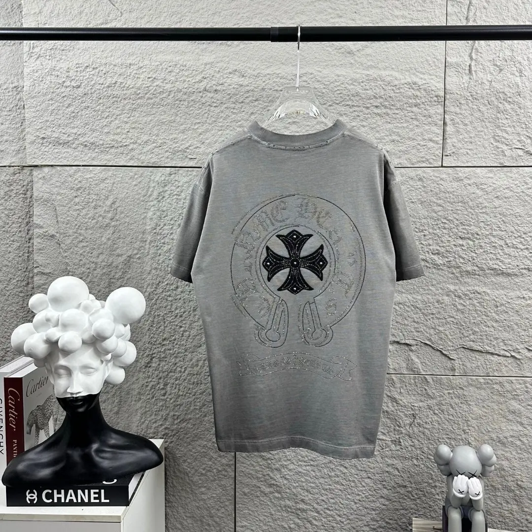 Embellished Logo Cotton T-Shirt D15019651