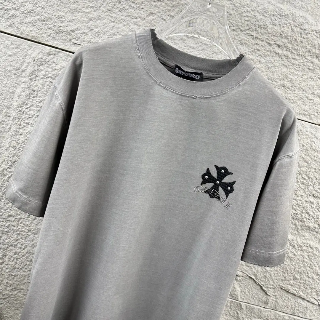 Embellished Logo Cotton T-Shirt D15019651 — view 4