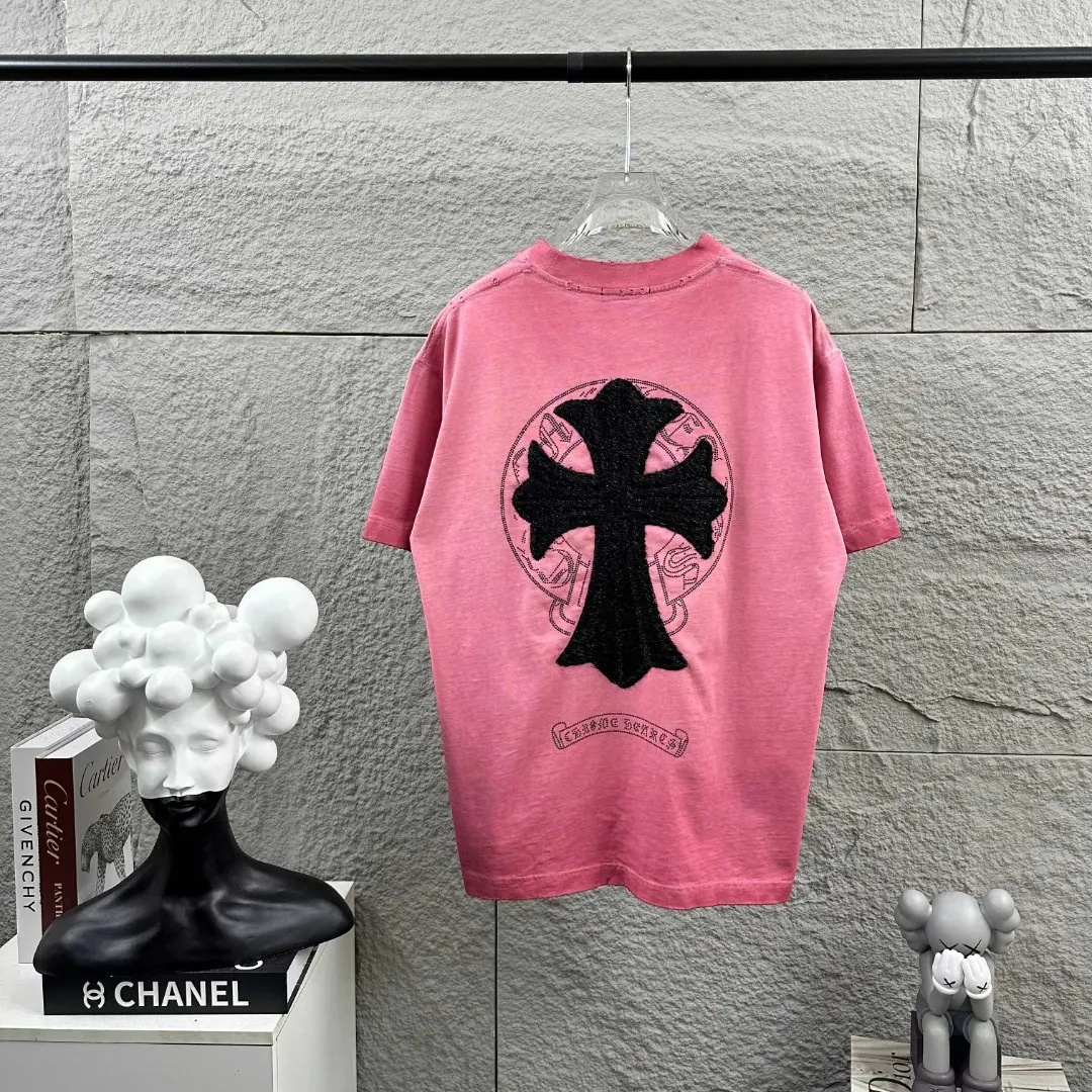 Chrome Hearts Embellished Washed Cotton T-Shirt D15019708