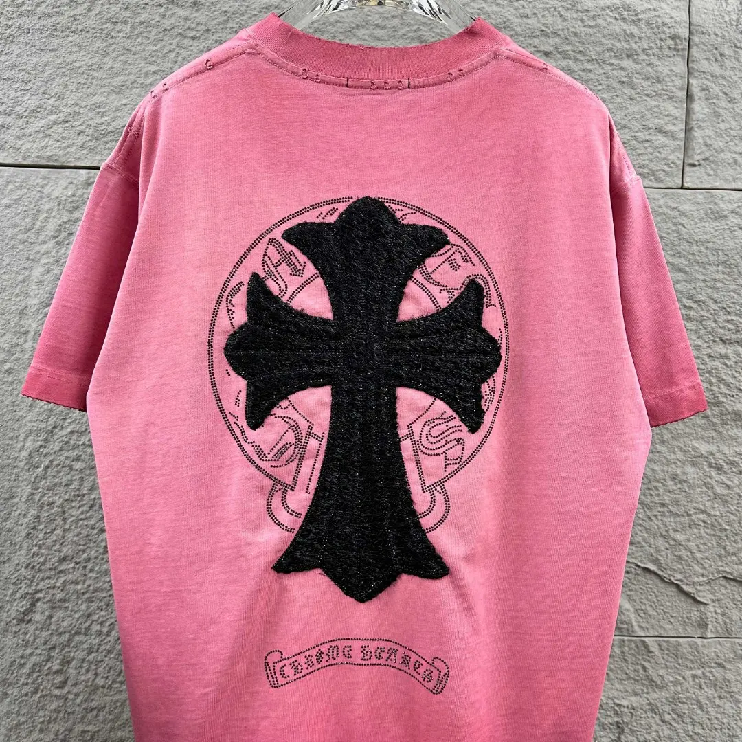 Chrome Hearts Embellished Washed Cotton T-Shirt D15019708 — view 6