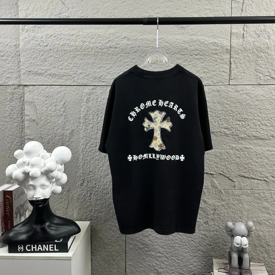 Chrome Hearts Embellished Washed Cotton T-Shirt D15019652