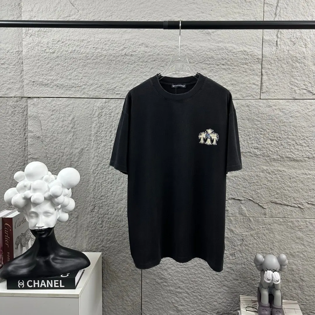 Chrome Hearts Embellished Washed Cotton T-Shirt D15019652 — view 2