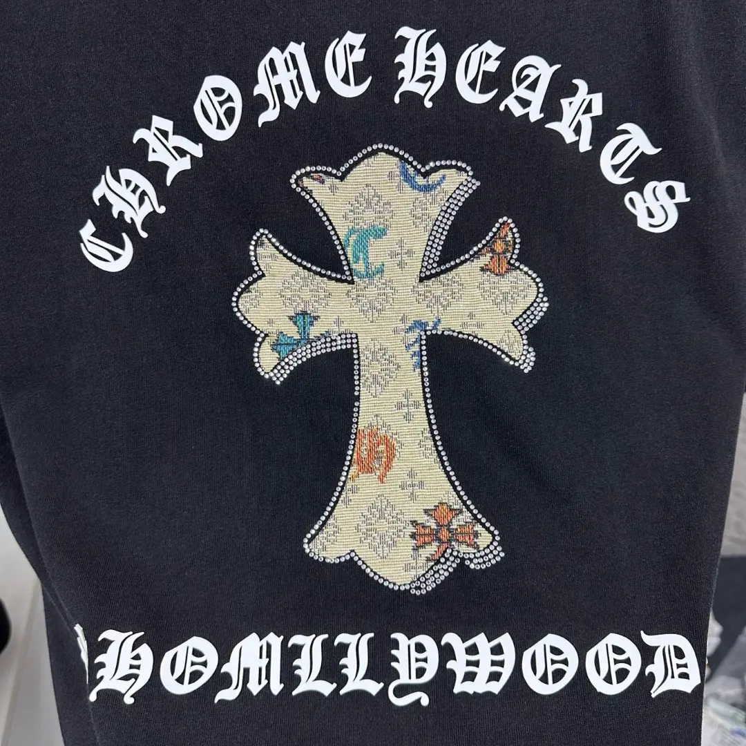 Chrome Hearts Embellished Washed Cotton T-Shirt D15019652 — view 5