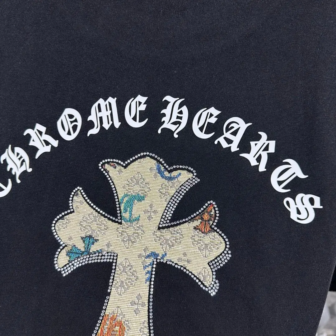 Chrome Hearts Embellished Washed Cotton T-Shirt D15019652 — view 6