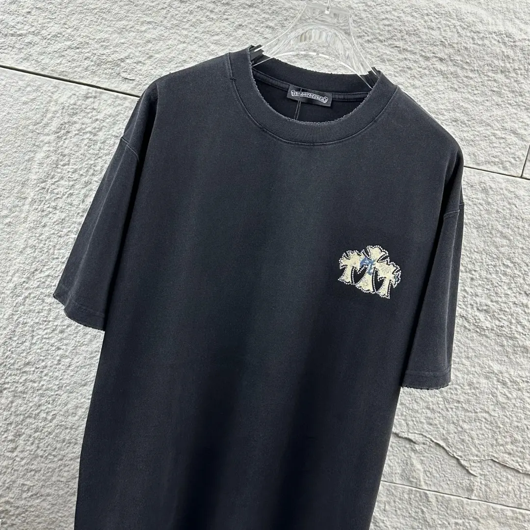 Chrome Hearts Embellished Washed Cotton T-Shirt D15019652 — view 8