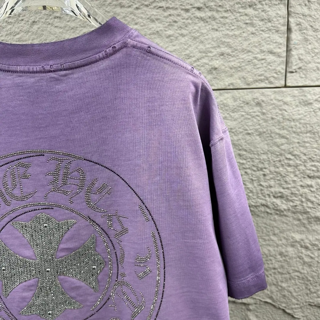 Embellished Distressed Cotton T-Shirt D15019649 — view 9