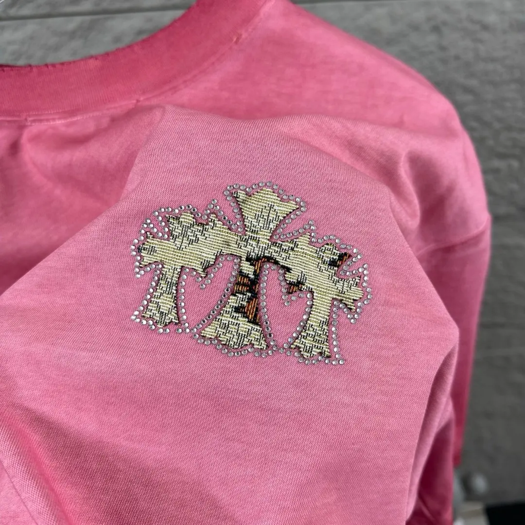 Chrome Hearts Embellished Washed Cotton T-Shirt D15019653 — view 3