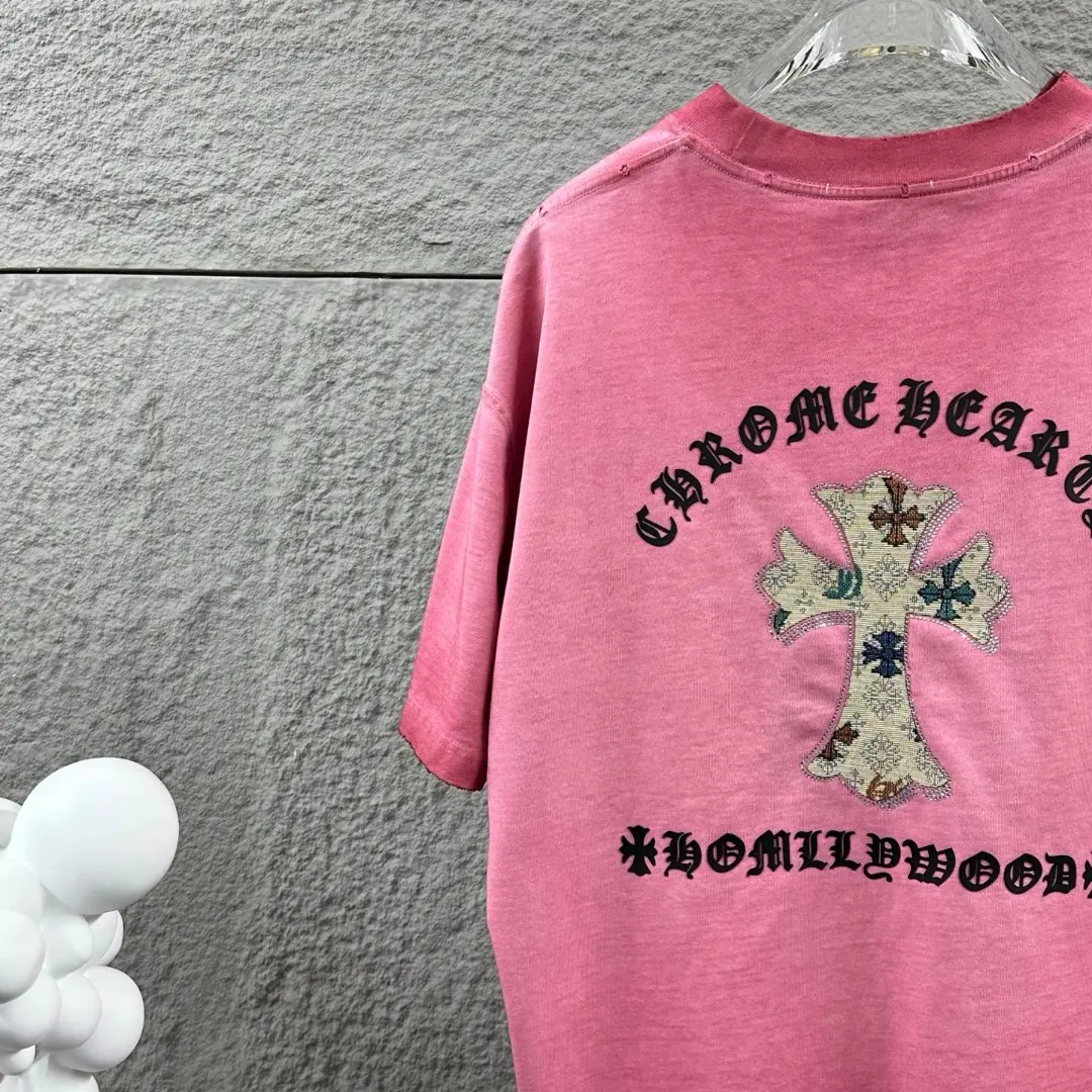 Chrome Hearts Embellished Washed Cotton T-Shirt D15019653 — view 4