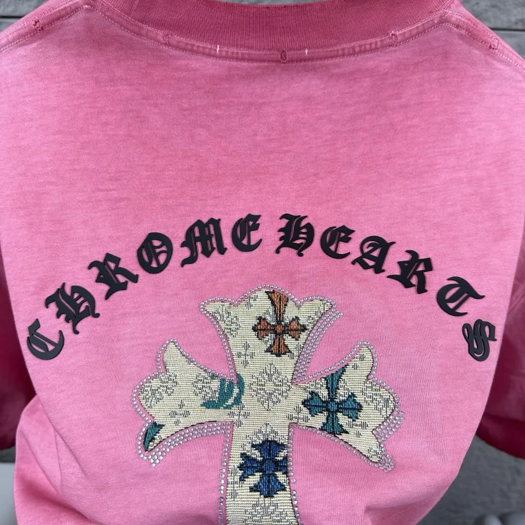 Chrome Hearts Embellished Washed Cotton T-Shirt D15019653 — view 5