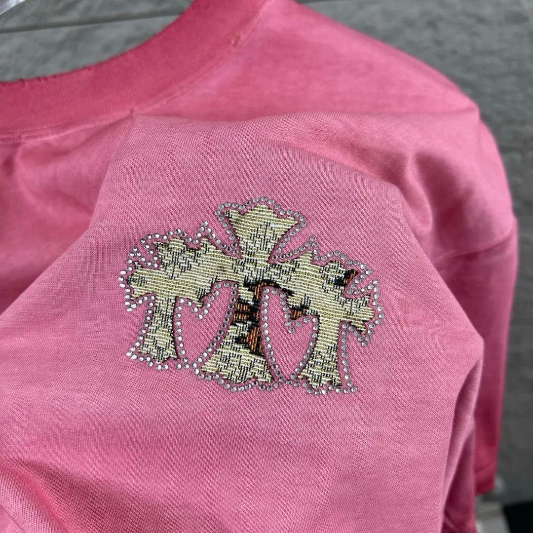 Chrome Hearts Embellished Washed Cotton T-Shirt D15019653 — view 7