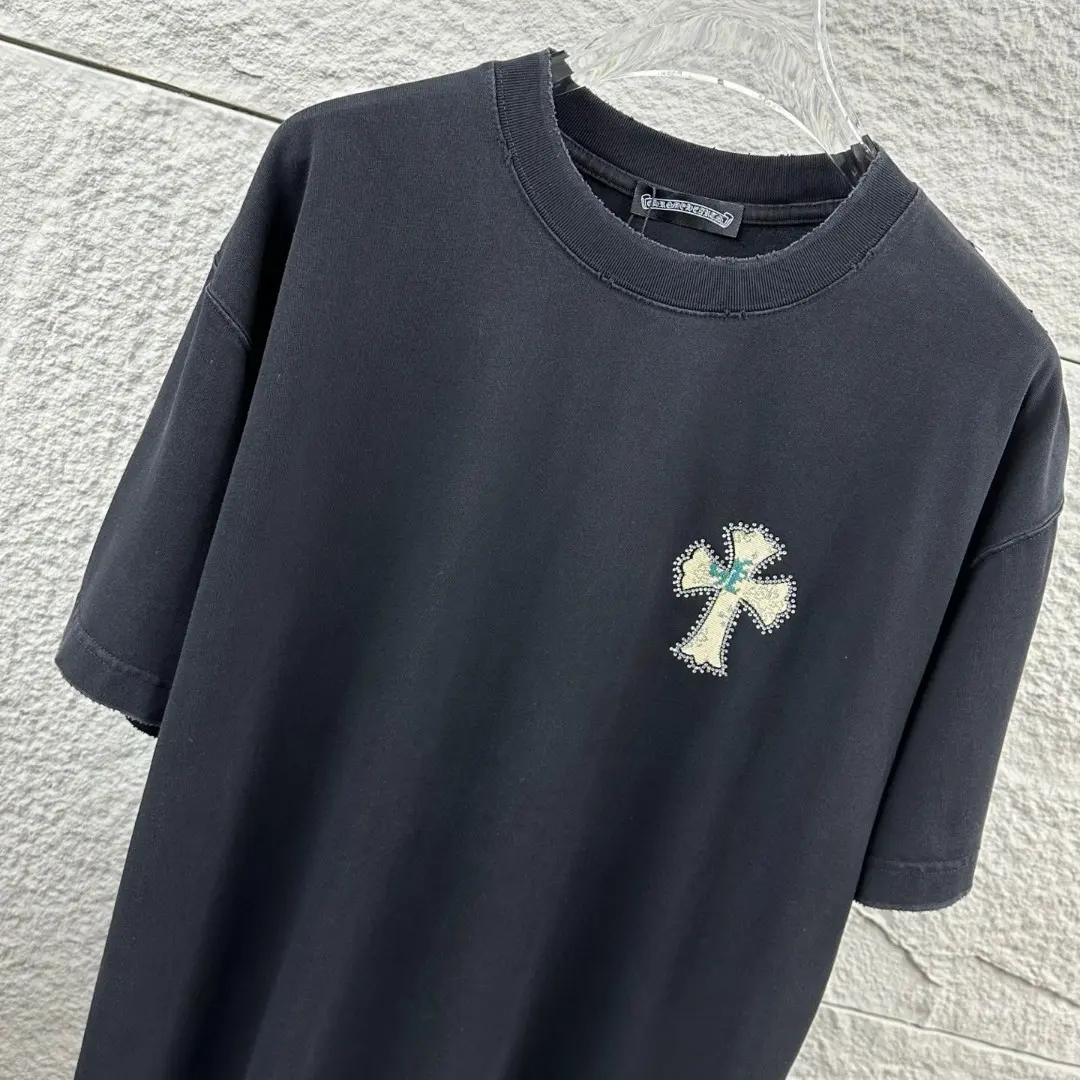 Chrome Hearts Rhinestone Cross Patch T-Shirt D15019680 — view 2