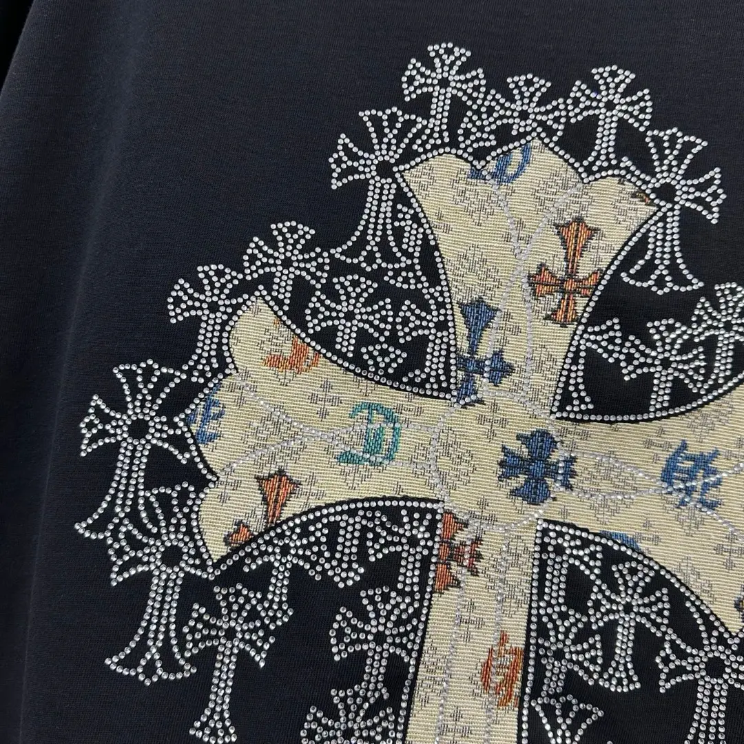 Chrome Hearts Rhinestone Cross Patch T-Shirt D15019680 — view 6