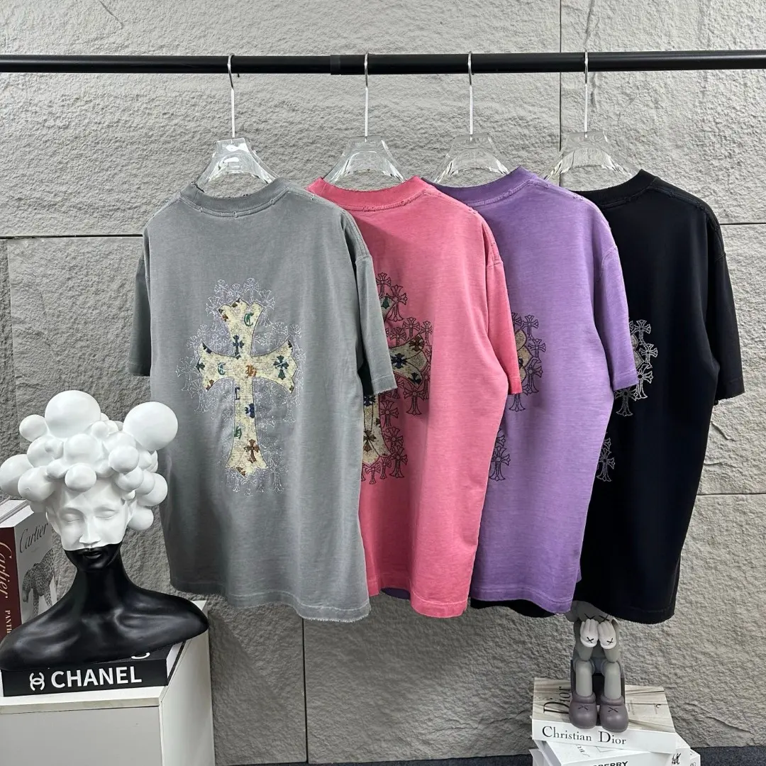Chrome Hearts Rhinestone Cross Patch T-Shirt D15019680 — view 9