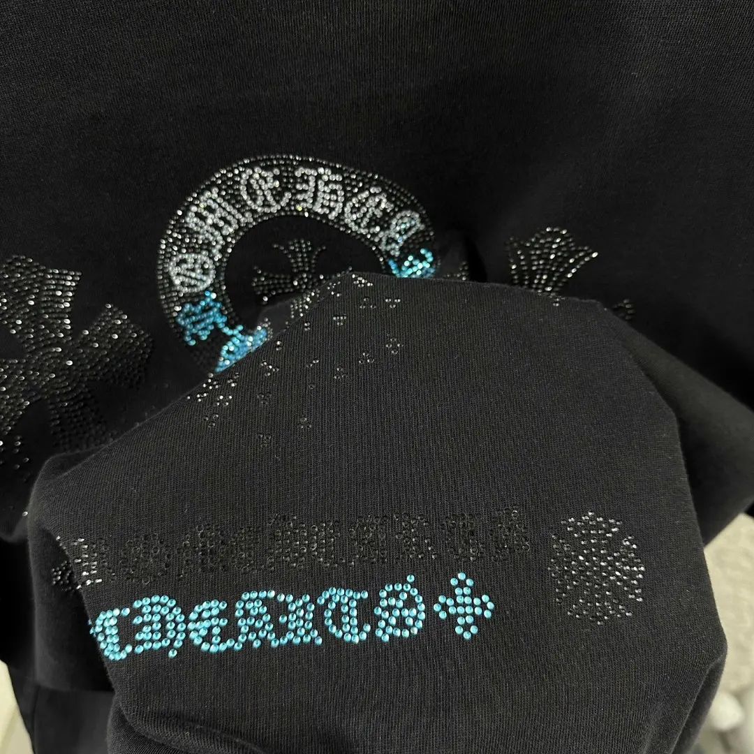 Chrome Hearts Rhinestone Distressed Cotton T-Shirt D15019693 — view 4