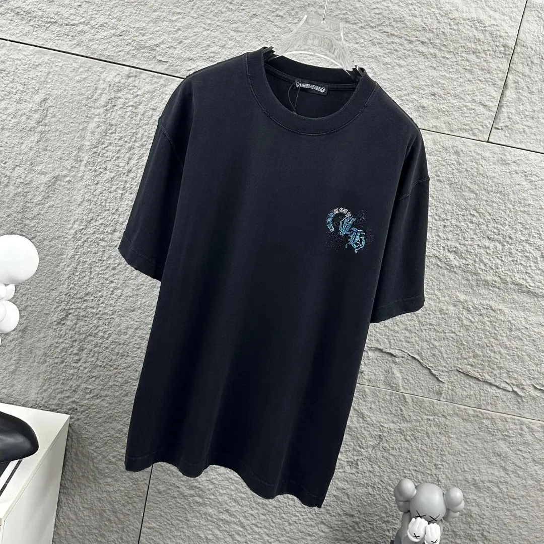 Chrome Hearts Rhinestone Distressed Cotton T-Shirt D15019693 — view 9