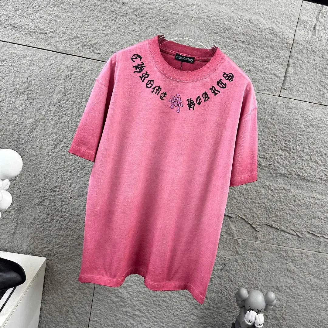 Distressed Rhinestone Logo Cotton T-Shirt D15019686 — view 6